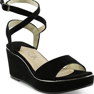 Klik Black Suede Sashi Sandals (36)
